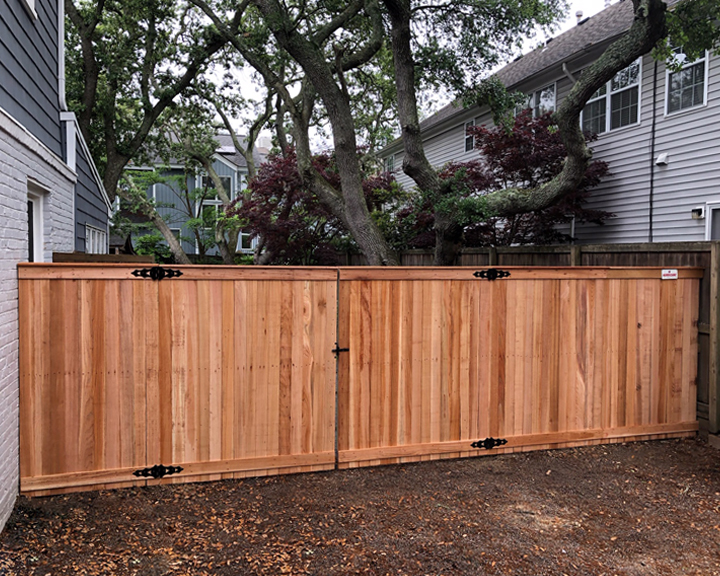 6' Privacy Cedar with Clear Posts