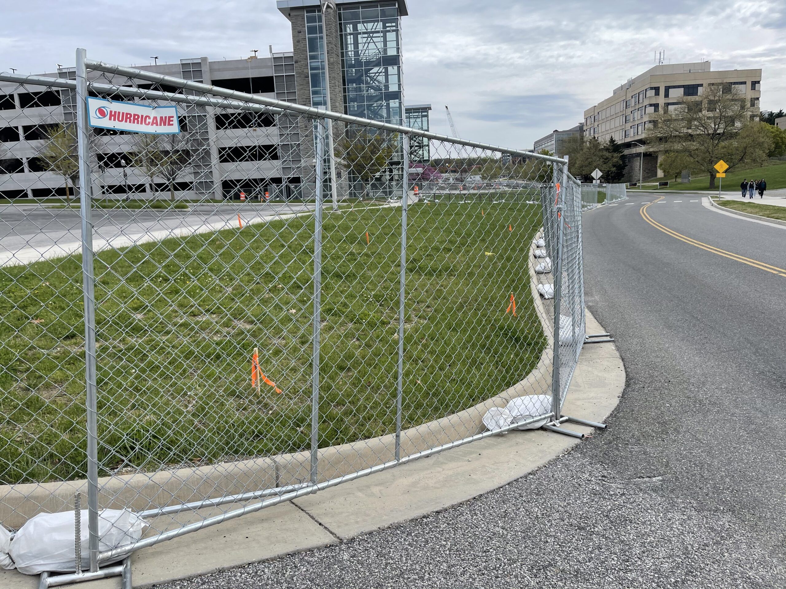 Hurricane fence fence