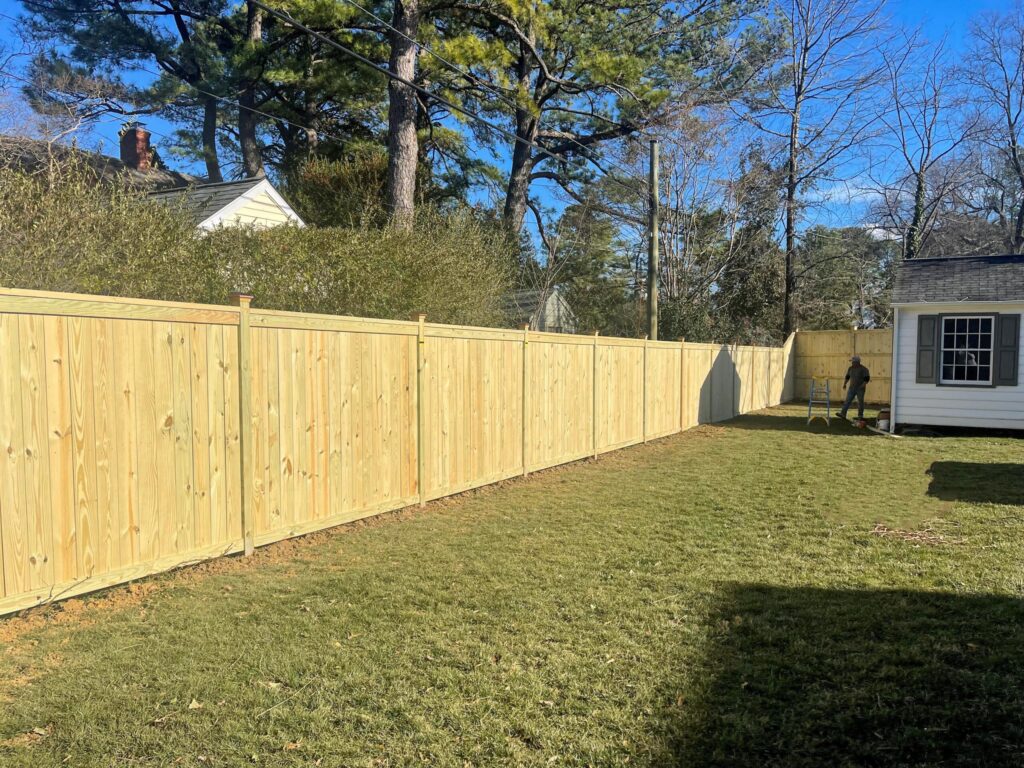 Residential Wood Privacy Fence