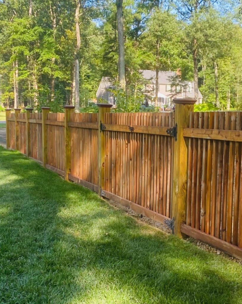 modern wood fence