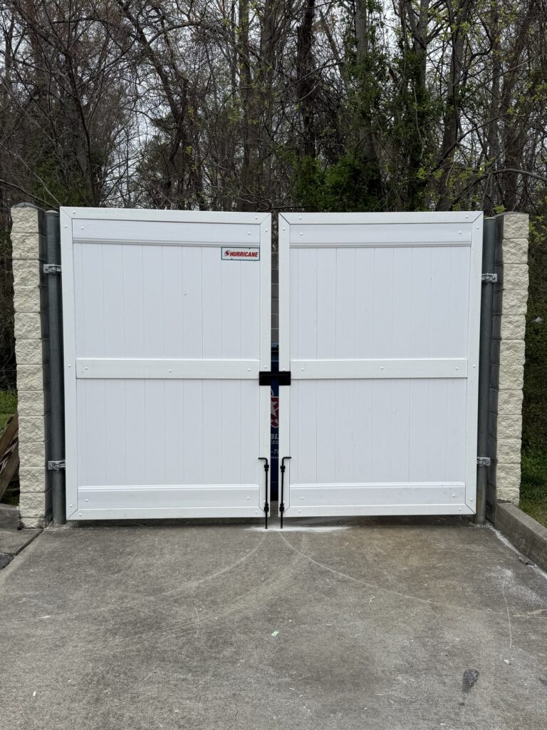 E12 - Vinyl Dumpster Enclosure Gates