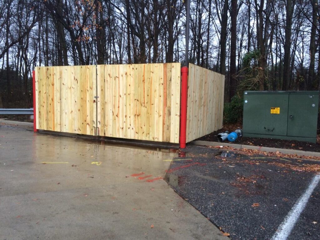 E13 - Wood Dumpster Enclosure