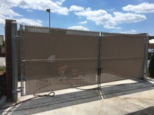 E9 - Chain Link Dumpster Enclosure Gates
