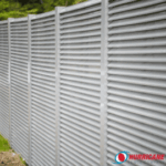 S6 - Custom Steel Louvered Privacy Screen